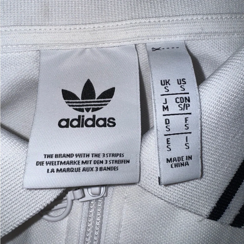 Adidas White Daily Free Time Kara Zip-up Track Jacket Athletic DY4076 Size Small
